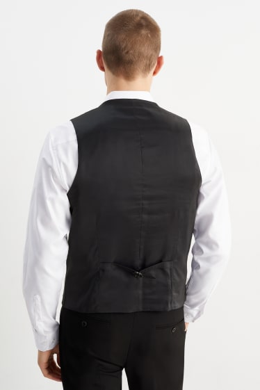 Herren - Baukasten-Weste - Regular Fit - Flex - LYCRA® - schwarz