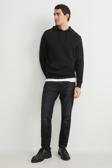 Herren - Tapered Jeans mit Hanffasern - LYCRA® - schwarz