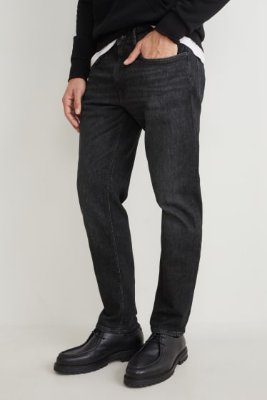 Herren - Tapered Jeans mit Hanffasern - LYCRA® - schwarz