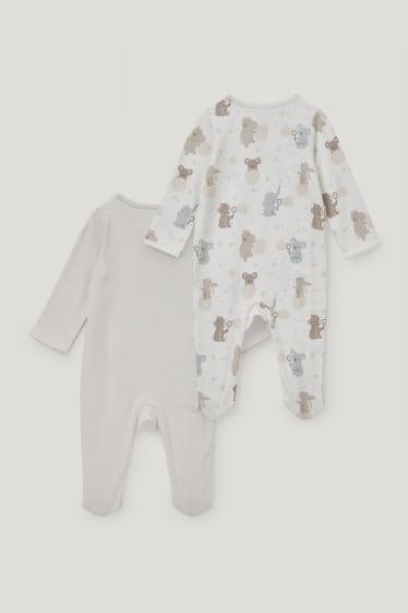 Bebés niñas - Pack de 2 - pijamas para bebé - blanco