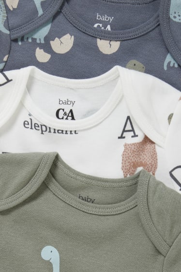Bebés niños - Pack de 3 - bodies para bebé - blanco / gris