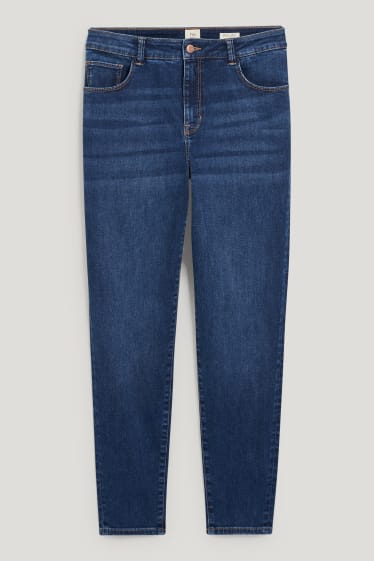 Donna - Skinny jeans - vita media - LYCRA® - da materiali riciclati - jeans blu
