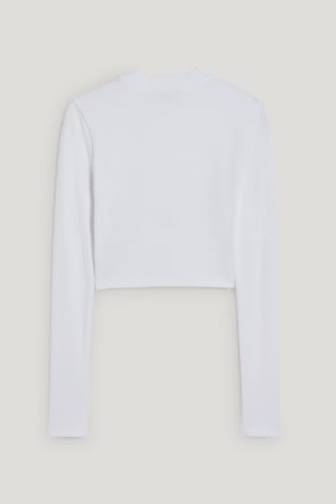 Exclusief online - CLOCKHOUSE - crop longsleeve - wit