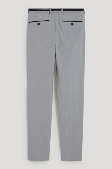 Uomo - Pantaloni coordinabili - slim fit - Flex - LYCRA® - grigio chiaro melange