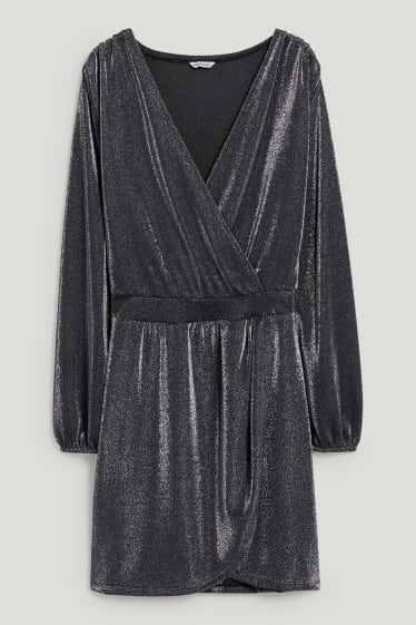 Dona XL - CLOCKHOUSE - vestit - brillant - negre
