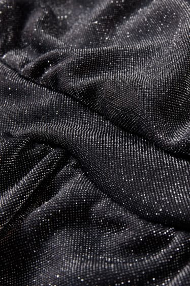 Dámské XL - CLOCKHOUSE - šaty - s třpytivým efektem - černá