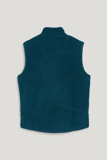 Pánské - Fleecová vesta - THERMOLITE® - tyrkysová