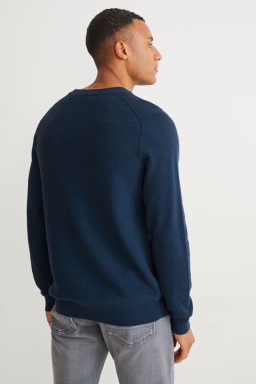 Uomo - Maglione - blu scuro