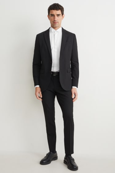 Bărbați - Cămașă smoking - slim fit - guler papion - ușor de călcat - alb