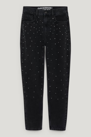 Clockhouse Girls - CLOCKHOUSE - mom jeans - high waist - black