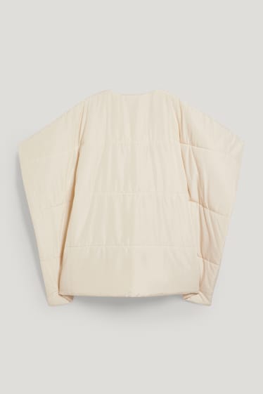 Femmes - Poncho matelassé - beige