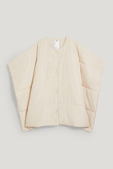 Femmes - Poncho matelassé - beige