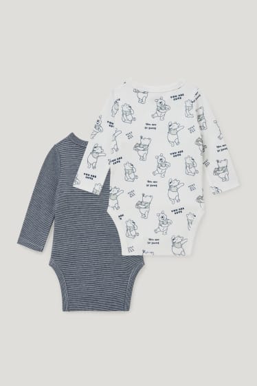 Baby Boys - Multipack 2er - Winnie Puuh - Baby-Wickelbody - dunkelblau / weiß