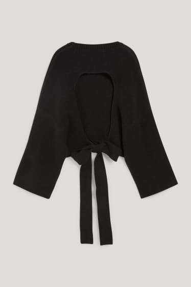 Mujer - Jersey crop - negro