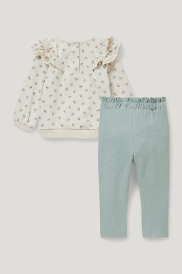 Bébé filles - Ensemble bébé - 2 pièces - vert clair