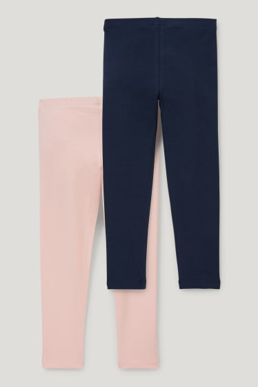 Toddler Girls - Set van 2 - legging - donkerblauw