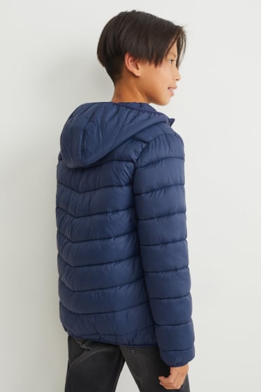 Kids Boys - Steppjacke mit Kapuze - dunkelblau