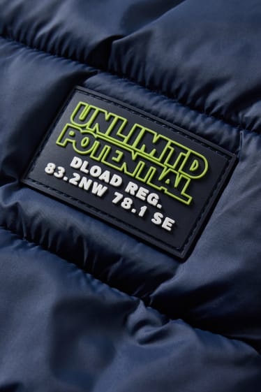 Kids Boys - Steppjacke mit Kapuze - dunkelblau