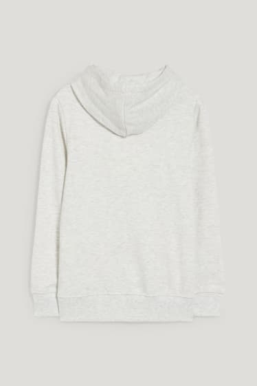 Bambini: - Felpa con cappuccio - grigio chiaro melange