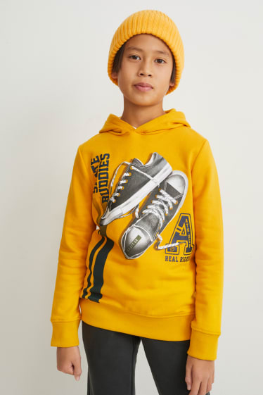 Bambini: - Felpa con cappuccio - arancio chiaro