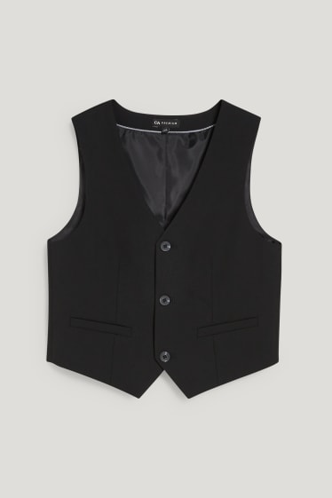 Bambini: - Gilet coordinabile - stretch - LYCRA® - nero