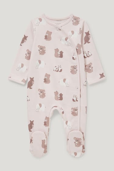 Baby Girls - Zestaw dla noworodka - 3 części - biały / jasnoróżowy