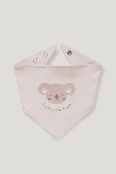 Bebés niñas - Conjunto para recién nacido  - 3 piezas - blanco / rosa