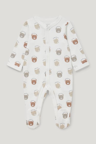 Baby Girls - Set per neonati - 3 pezzi - bianco / beige