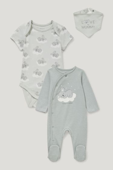 Bébé garçons - Ensemble pour nouveau-né - 3 pièces - vert menthe