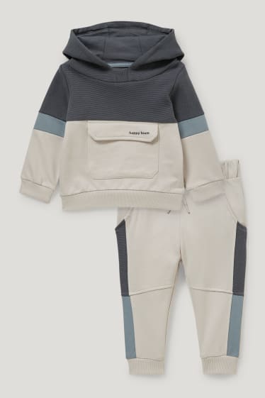 Bébé garçons - Ensemble bébé - 2 pièces - beige chiné