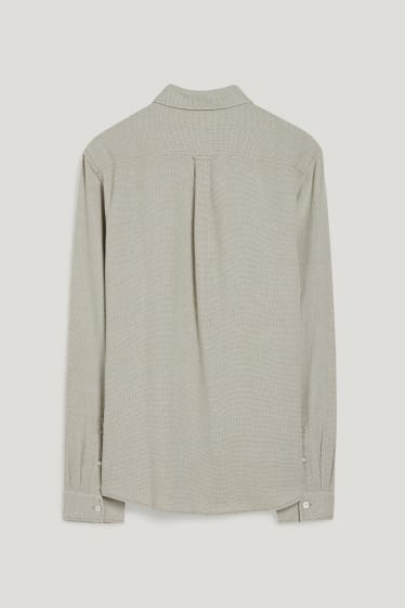 Hommes - Chemise - regular fit - col kent - vert clair