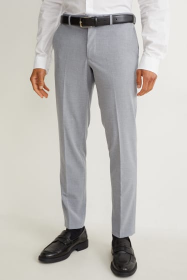 Uomo - Pantaloni coordinabili - slim fit - Flex - LYCRA® - grigio chiaro melange