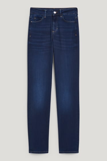 Dámské - Straight jeans - mid waist - LYCRA® - džíny - modré