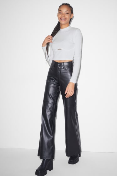 Exclusief online - CLOCKHOUSE - crop longsleeve - wit