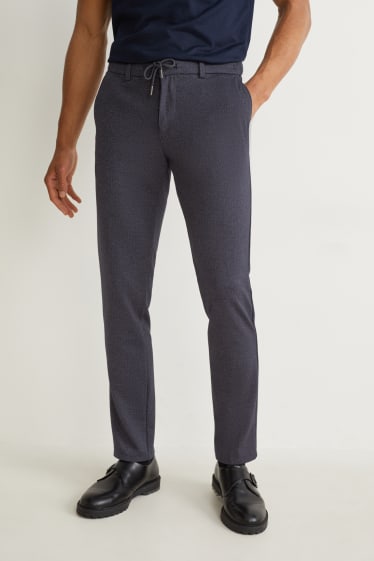 Hommes - Pantalon de toile - Flex - 4-Way-Stretch - LYCRA® - bleu foncé
