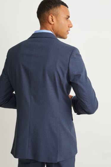 Hommes - Veste de costume - regular fit - matière extensible - LYCRA® - bleu foncé