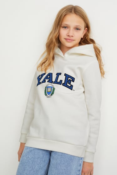 Filles - Yale University - sweat à capuche - blanc
