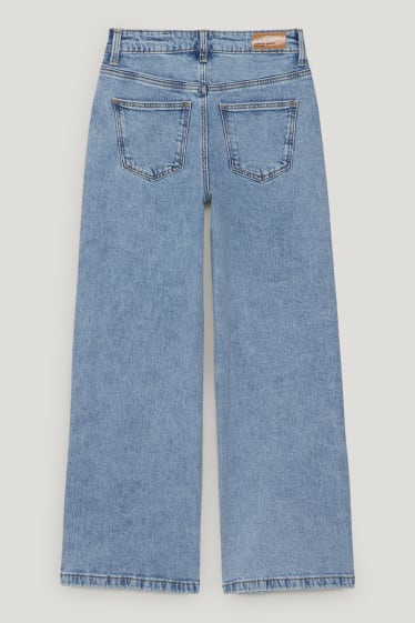 Kids Girls - Wide leg jeans - dżins-jasnoniebieski