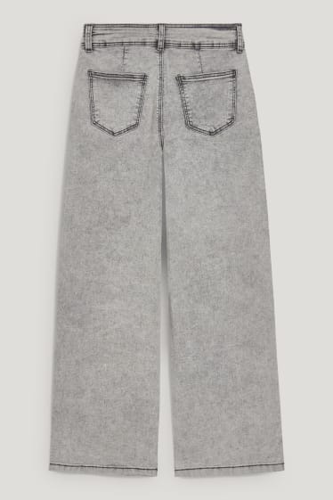 Kids Girls - Wide leg jeans - dżins-jasnoszary