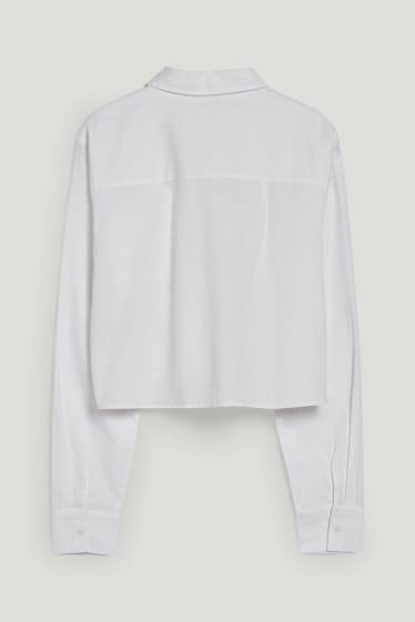 Clockhouse femme - CLOCKHOUSE - chemisier court - blanc