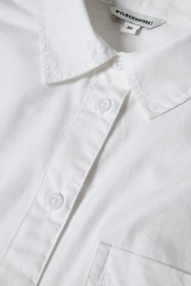 Clockhouse femme - CLOCKHOUSE - chemisier court - blanc