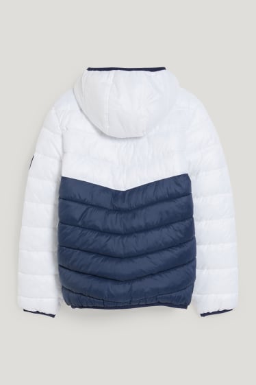Kids Boys - Steppjacke mit Kapuze - weiß