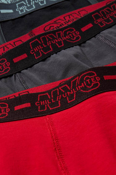 Kids Boys - Multipack 3er - Boxershorts - rot