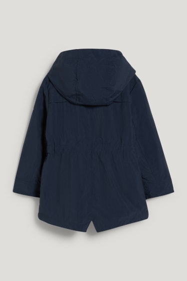 Toddler Girls - 3-in-1-jack met capuchon - donkerblauw
