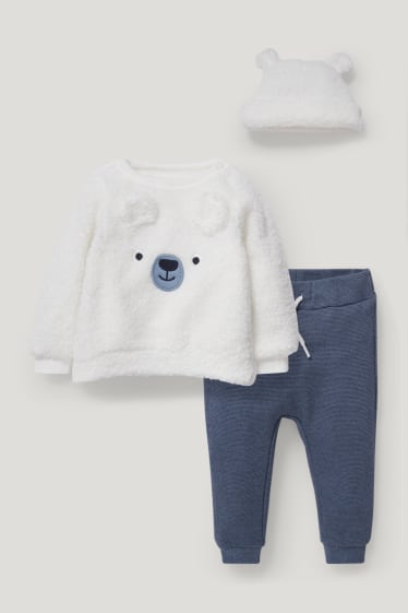 Baby Boys - Baby outfit - 3 piece - white