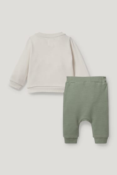 Baby Boys - Winnie de Poeh - babyoutfit - 2-delig - beige-mix
