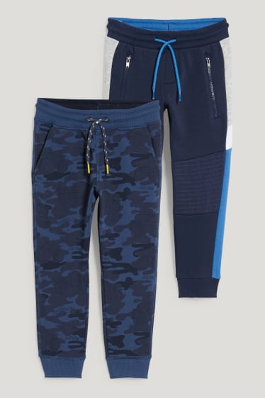 Exclusiv online - Multipack 2 perechi - pantaloni de trening - albastru închis