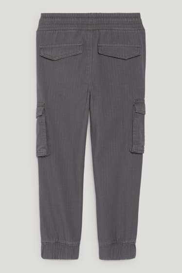 Batolata chlapci - Cargo kalhoty - straight fit - tmavošedá