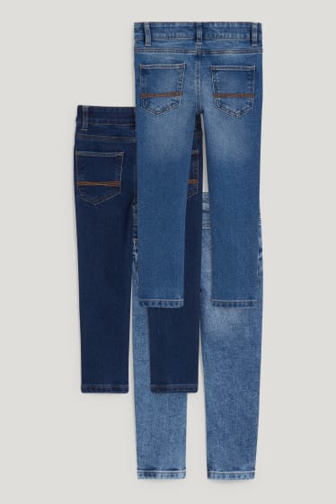 Toddler Boys - Multipack 3er - Skinny Jeans - blau-melange