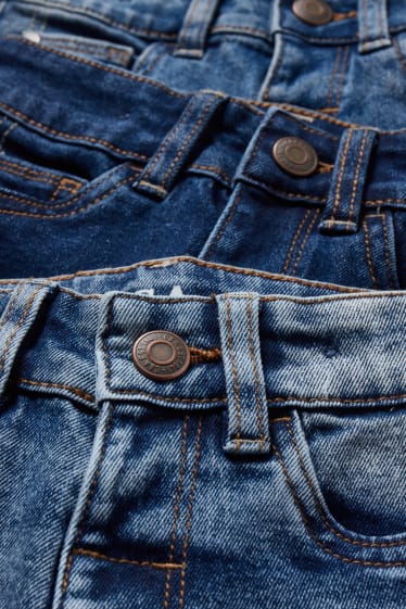 Toddler Boys - Multipack 3er - Skinny Jeans - blau-melange